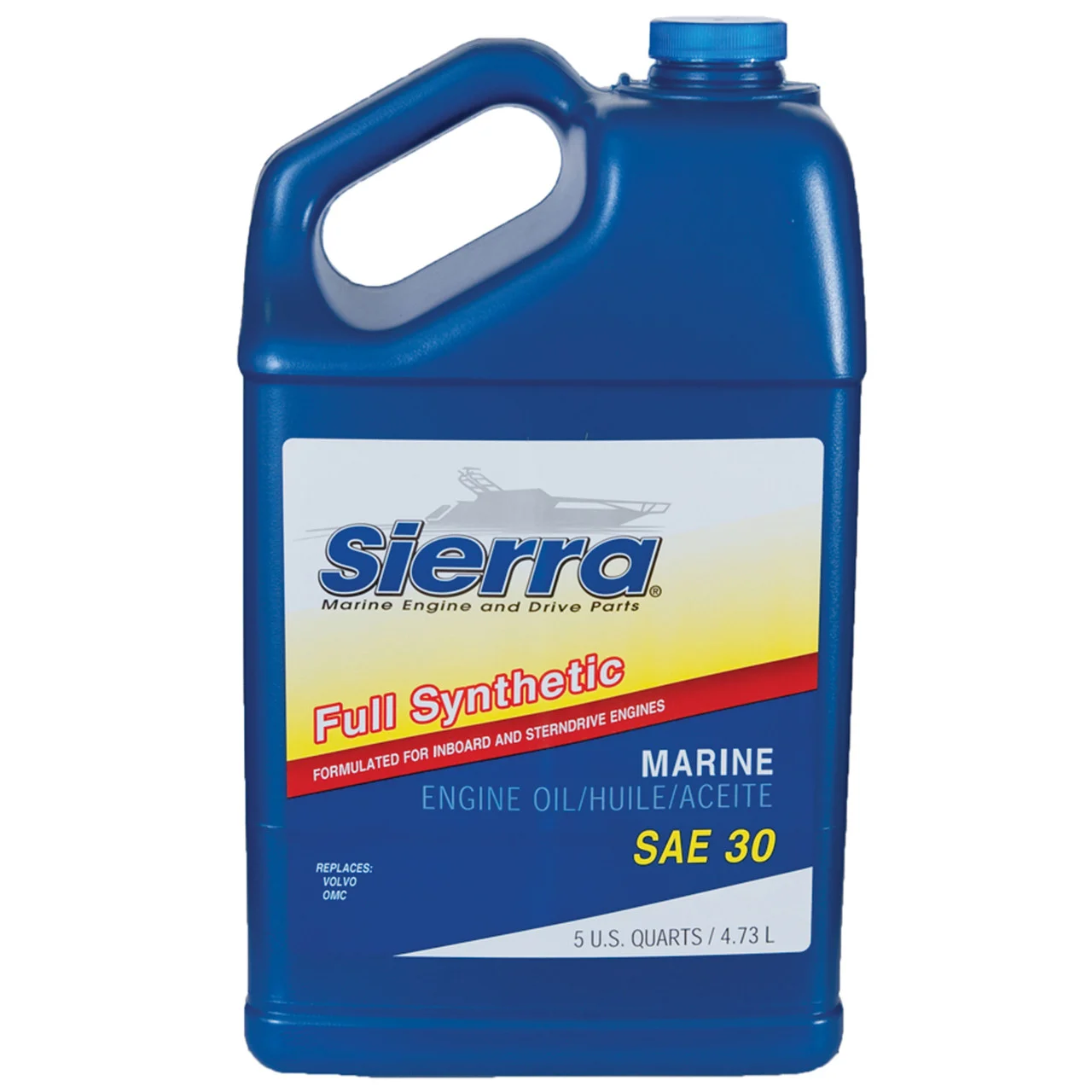 Sierra 18-9410-4 SAE 30 Full Synthetic Marine Engine Oil - 5 Quart - 18-9410-4