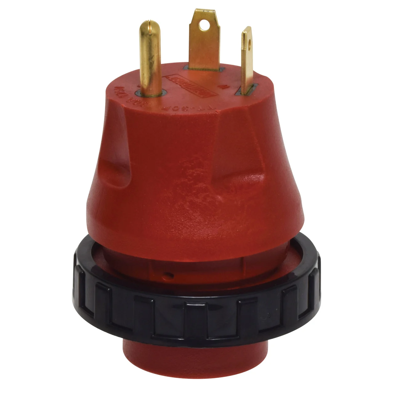 Valterra A10-3030DAVP Mighty Cord Detachable Adapter Plug - 30AM to 30AF, Red (Carded) - A10-3030DAVP