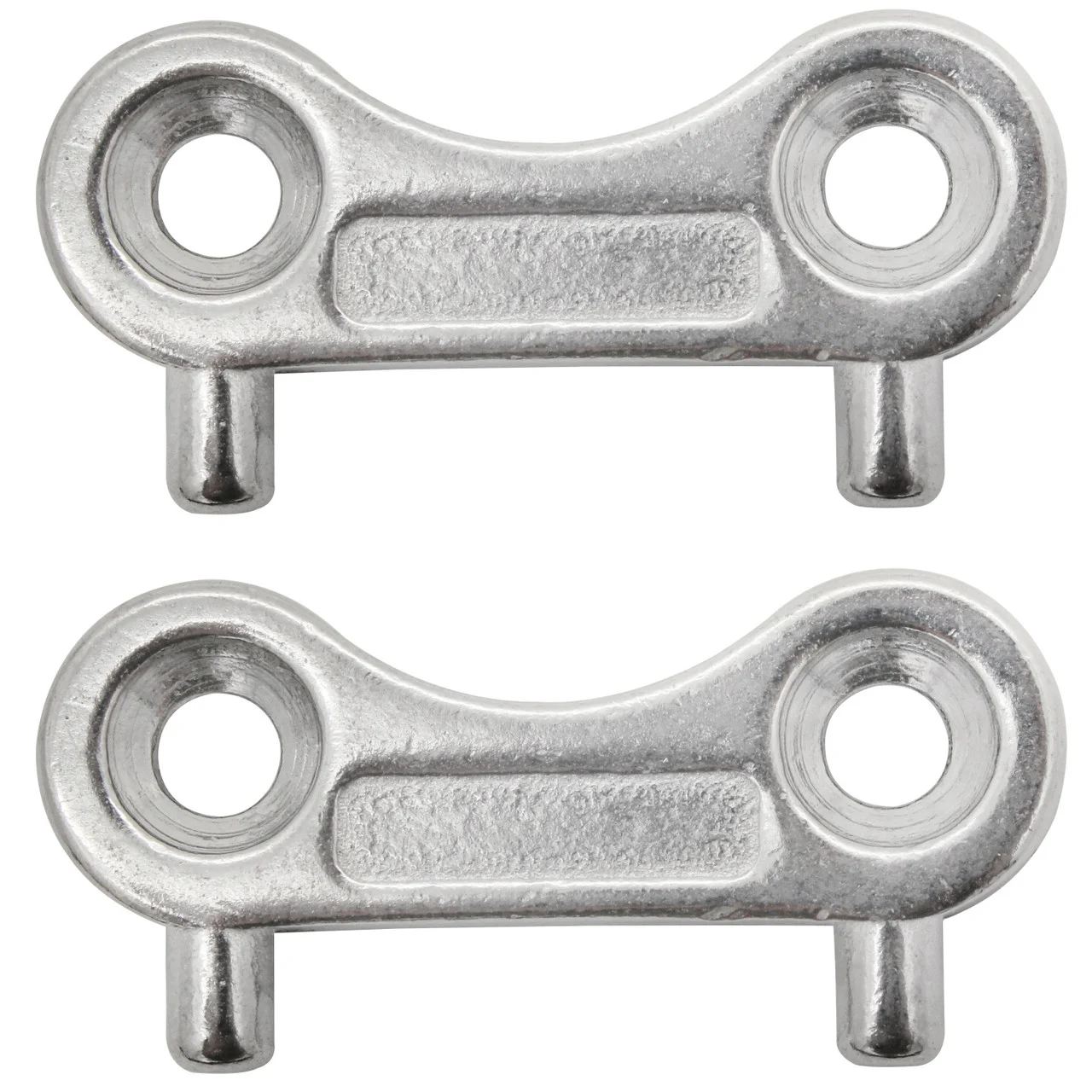 Extreme Max 3006.6777.2 Stainless Steel Deck Plate Key Value 2-Pack - 1-1/4 - 3006.6777.2