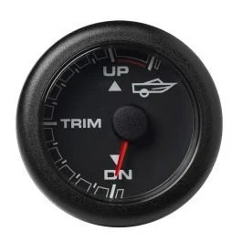 Veratron 52mm (2-1/16") Oceanlink Engine Trim Gauge - Black Dial & Bezel