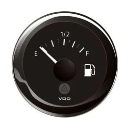 Veratron 52mm (2-1/16") Viewline Tank Level Gauge E/F - 3-180 Ohm - Black Dial & Bezel