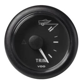 Veratron 52mm (2-1/16") Viewline Trim Indicator Gauge Up/Down - Black Dial & Round Bezel