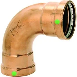 Viega Propress 2-1/2" - 90 Degree Copper Elbow - Double Press Connection - Smart Connect Technology