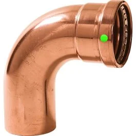 Viega Propress 2-1/2" - 90 Degree Copper Elbow - Street/Press Connection - Smart Connect Technology