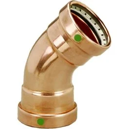 Viega Propress 2-1/2" - 45 Degree Copper Elbow - Double Press Connection - Smart Connect Technology