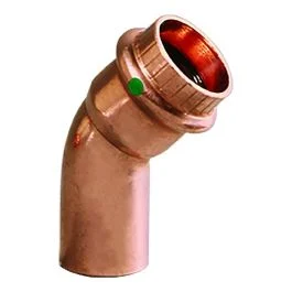 Viega Propress 2" 45 Degree Copper Elbow - Street/Press Connection - Smart Connect Technology