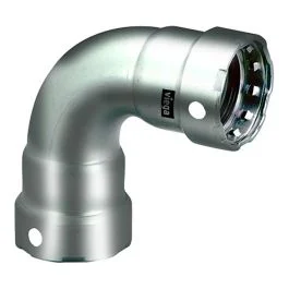Viega Megapress 1/2" 90 Degree Stainless 304 Elbow - Double Press Connection - Smart Connect Technology