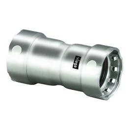 Viega Megapress 1" Stainless Steel 304 Coupling W/Stop - Double Press Connection - Smart Connect Technology