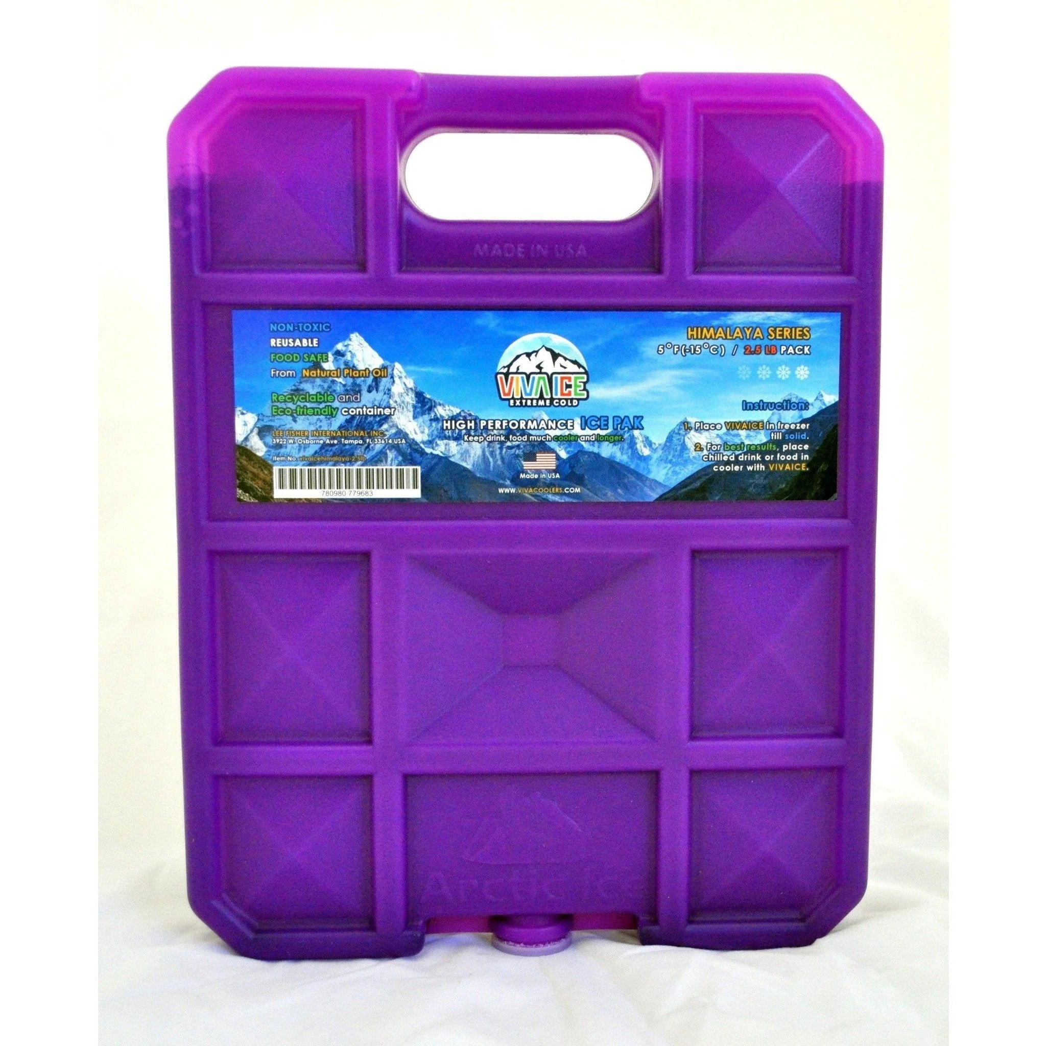 Viva Ice Himalaya Ice Pack - Freezing Point 5°F (2.5lbs/5lbs)