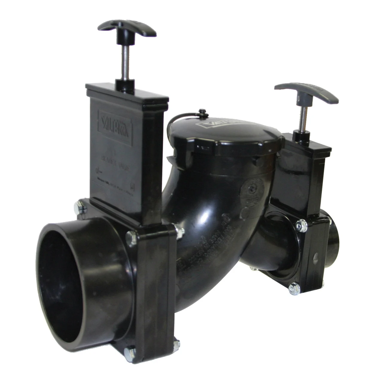 Valterra T80 Rotating Valve - Double Ell, 3" Hub x 1-1/2" Hub x 3" Bayonet - T80