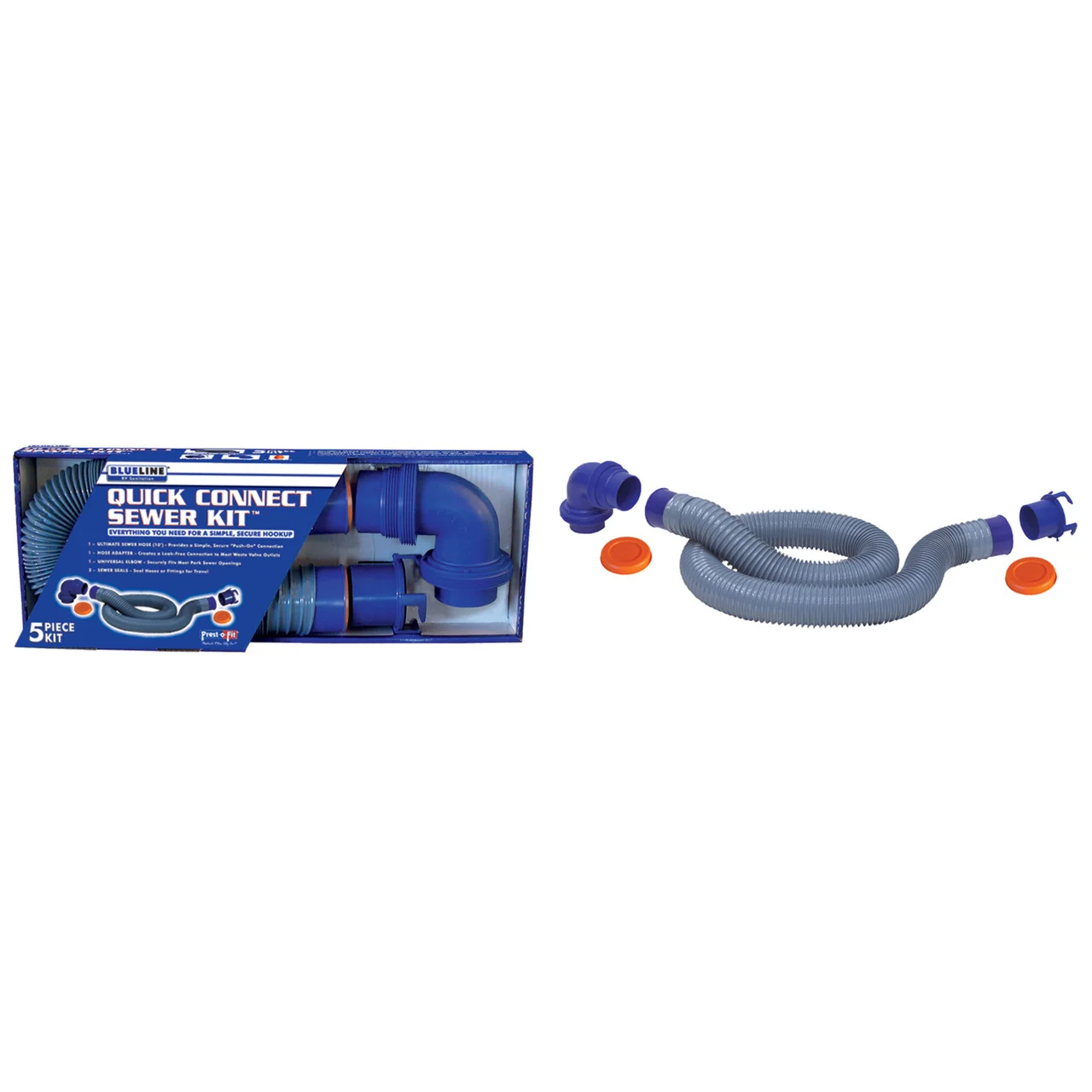 Prest-O-Fit 1-0202 Blueline Quick Connect Sewer Kit - 1-0202