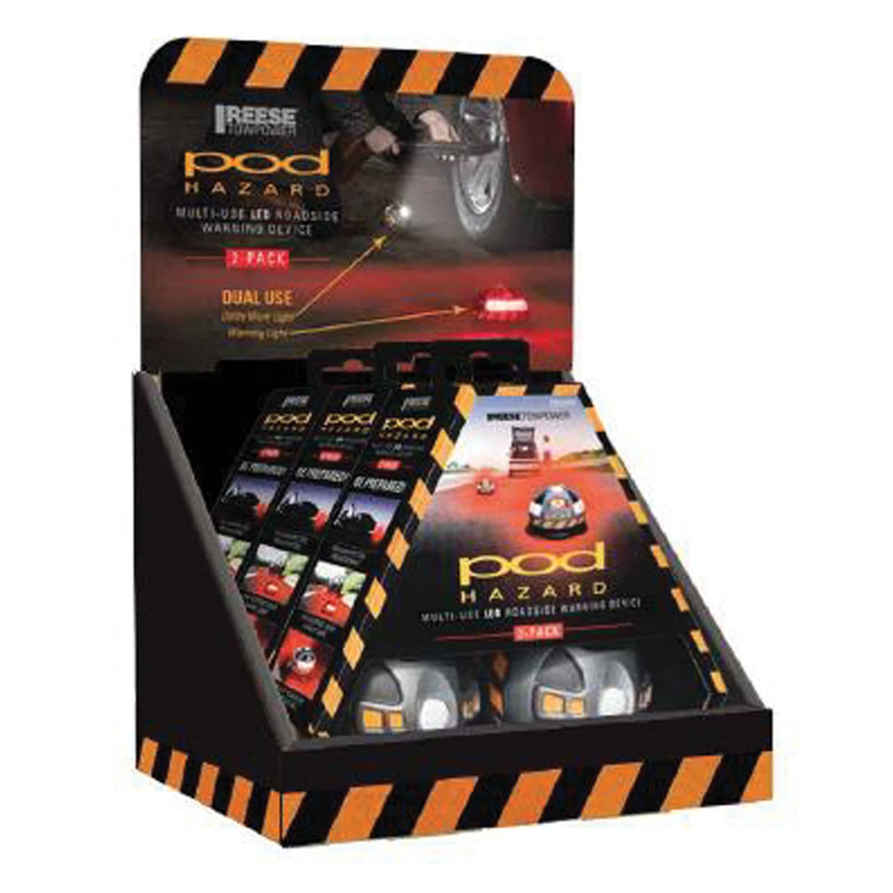 Reese PD110700 POD Hazard Warning Lights - Display Box (3 x 2 Packs) - PD110700
