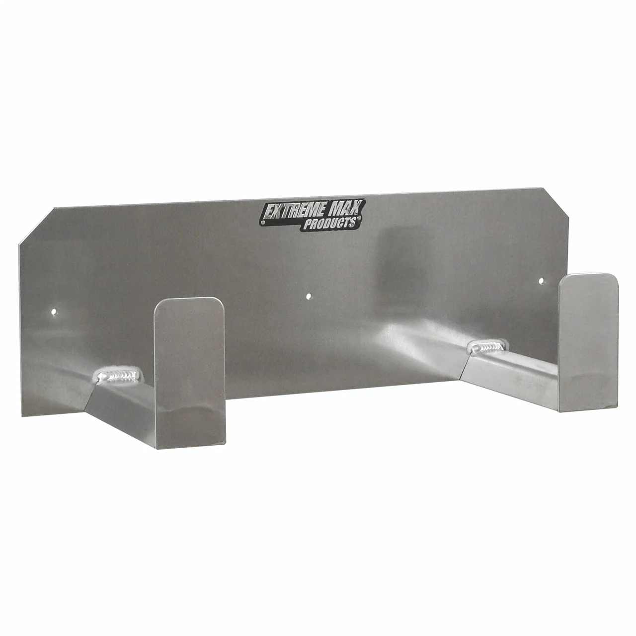 Extreme Max 5001.6029 Dual Helmet Hanger Aluminum Storage Rack Organizer for Enclosed Race Trailer Shop Garage Storage - 5001.6029