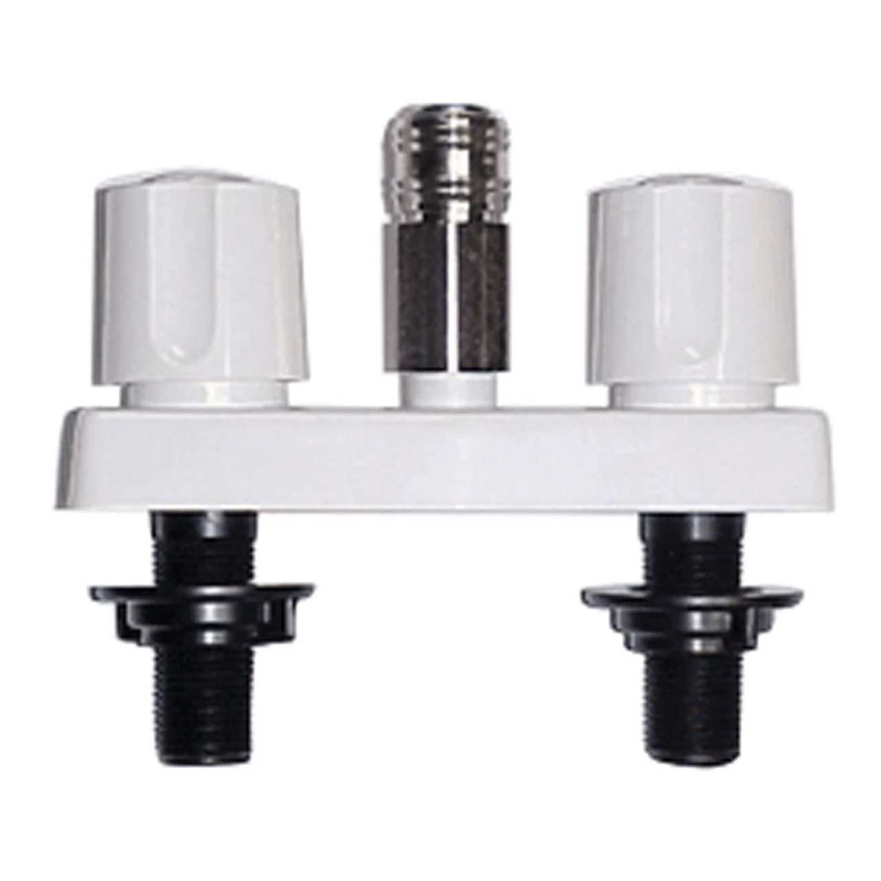 Phoenix Faucets by Valterra PF213247 Plastic Dual Handle 4" Faucet with Quick Connect - White - PF213247
