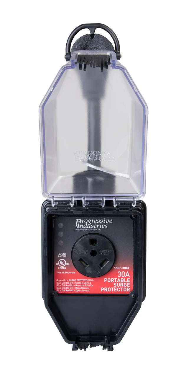 Progressive Industries SSP-30XL Portable RV Smart Surge Protector with Cover - 30 Amp - SSP-30XL