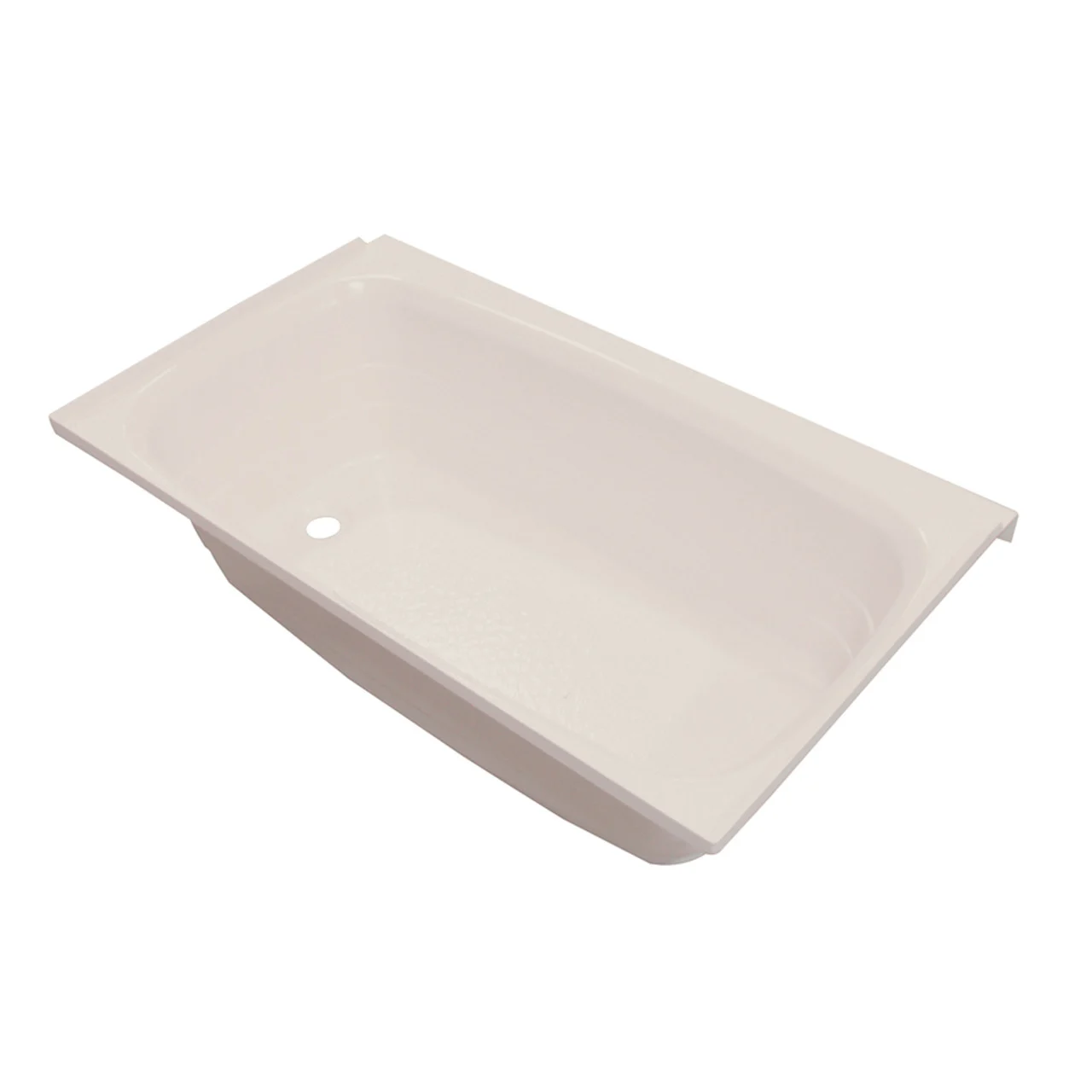 Better Bath 209372 ABS RV Full Tub, Parchment - LH Drain, 24" x 36" - 209372
