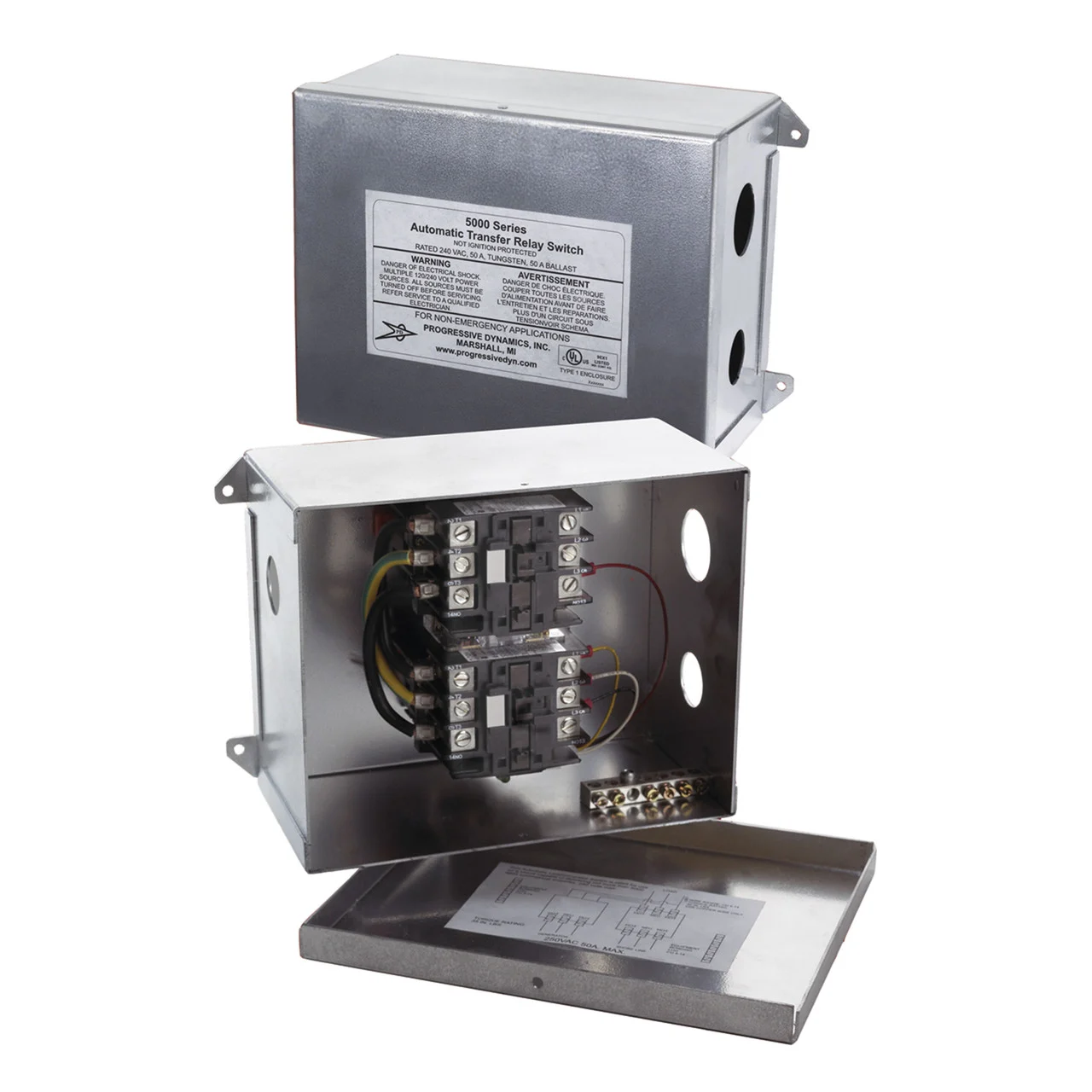 Progressive Dynamics PD5110610V 5100 Series Automatic Transfer Switch - 120 VAC, 30 Amp w/Screw - PD5110010QV