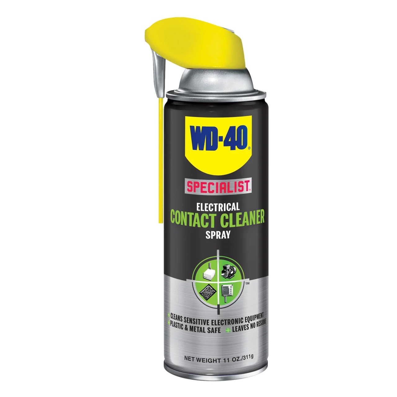 WD40 Company 300554 Specialist Contact Cleaner Spray - 11 oz. with Smart Straw - 300554