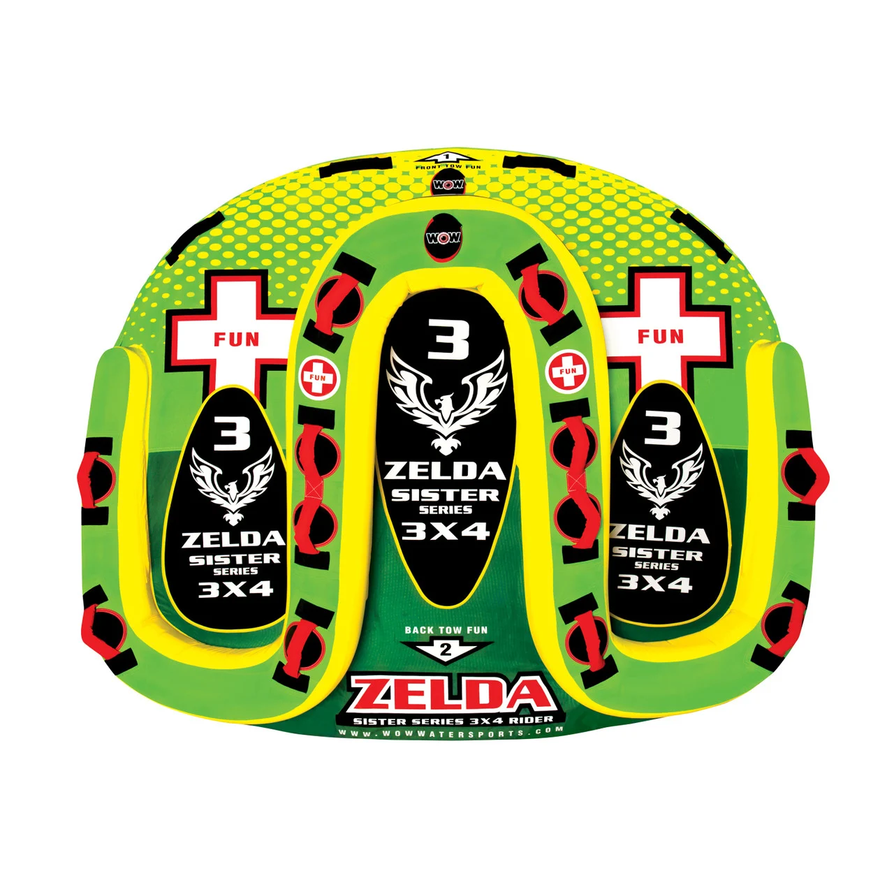 Wow Watersports 15-1070 Zelda Sister Towable 3 Rider - 15-1070