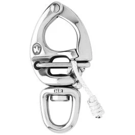 Wichard Hr Quick Release Snap Shackle With Swivel Eye - 80mm Length - 3-5/32"