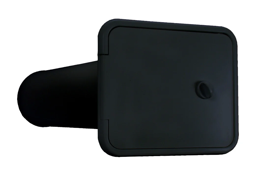Thetford 94303 Storage/Sewer Hose Hatch with Thumb Latch - Black - 94303