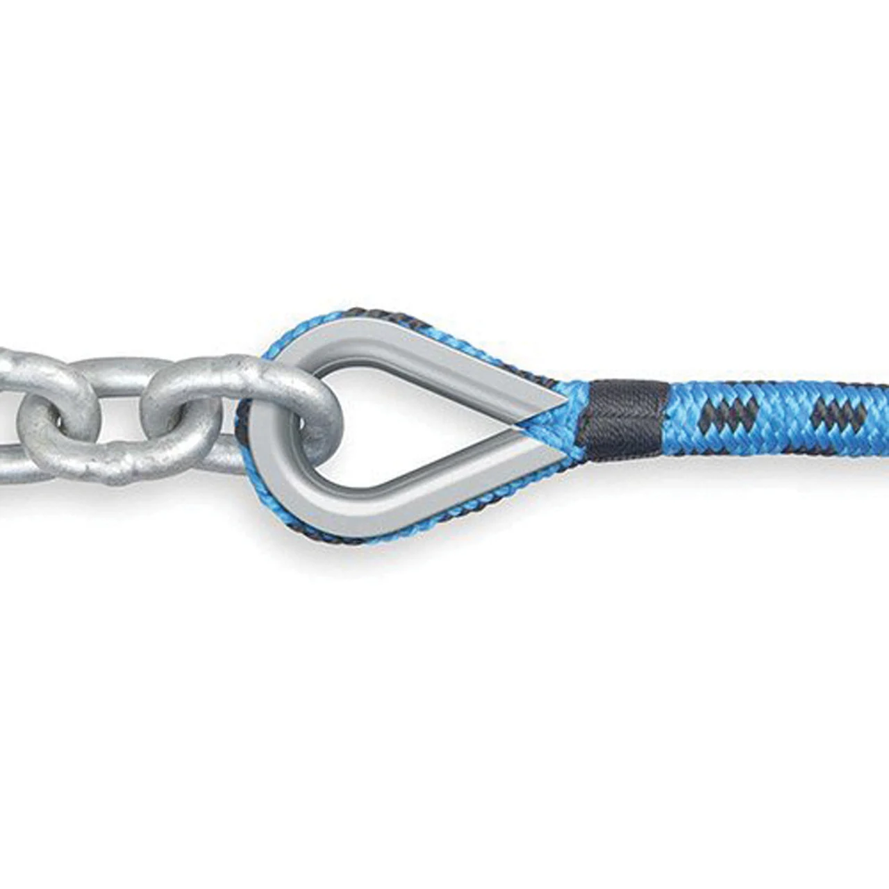 TRAC Outdoors T10242 Anchor Rode 300/20 - 300' Double Braid Rope with 20' Chain - 69084