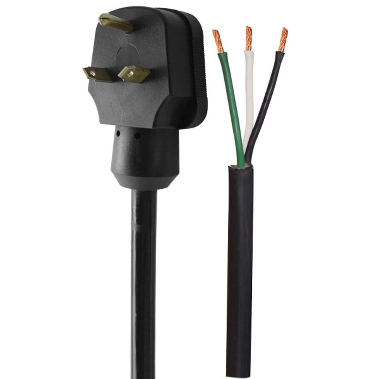 Voltec 16-00564 Right Angle Pigtail Power Supply - 30A Male, 18" - 16-00564