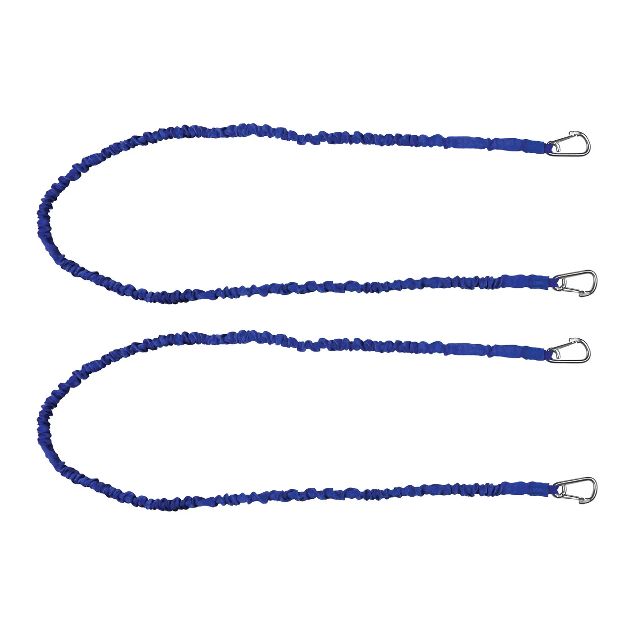 Extreme Max 3006.2918 BoatTector High-Strength Line Snubber & Storage Bungee, Value 2-Pack - 72" with Medium Hooks, Blue - 3006.2918