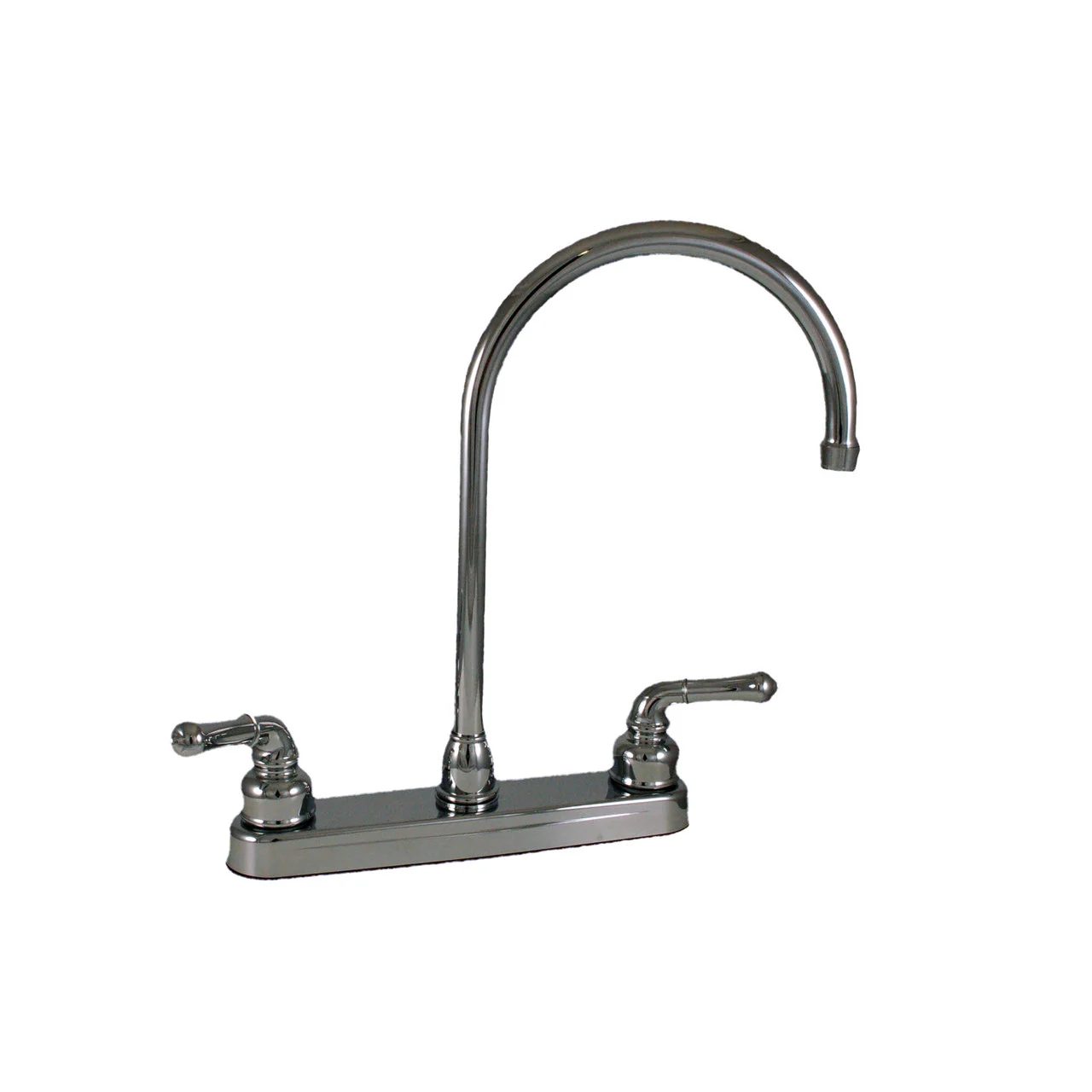 Empire Brass U-YCH800GS RV Kitchen Faucet with Gooseneck Spout and Teapot Handles - 8", Chrome - U-YCH800GS