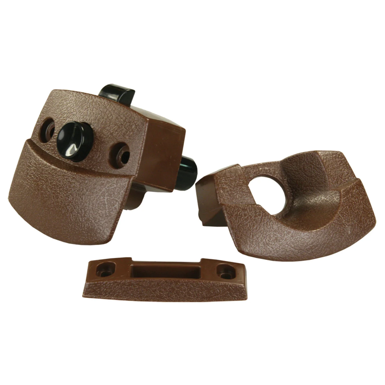 JR Products 20505 Sliding Door Privacy Latch - Brown - 20505