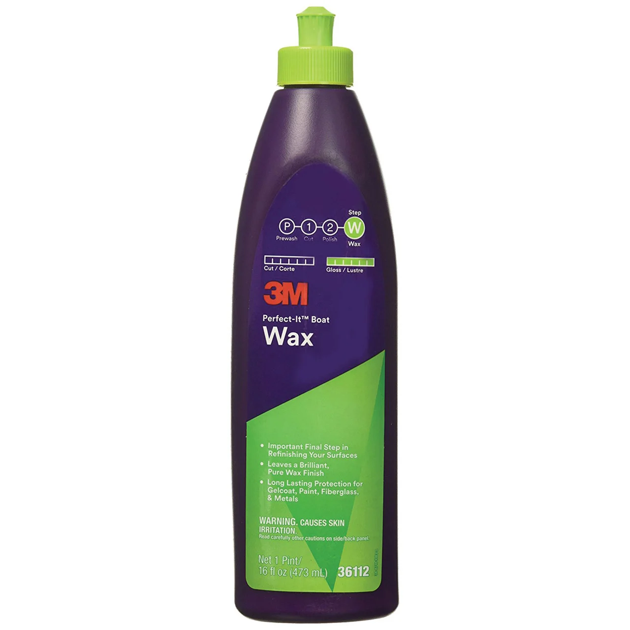 3M 36112 Perfect-It Boat Wax - Pint - 7100087483