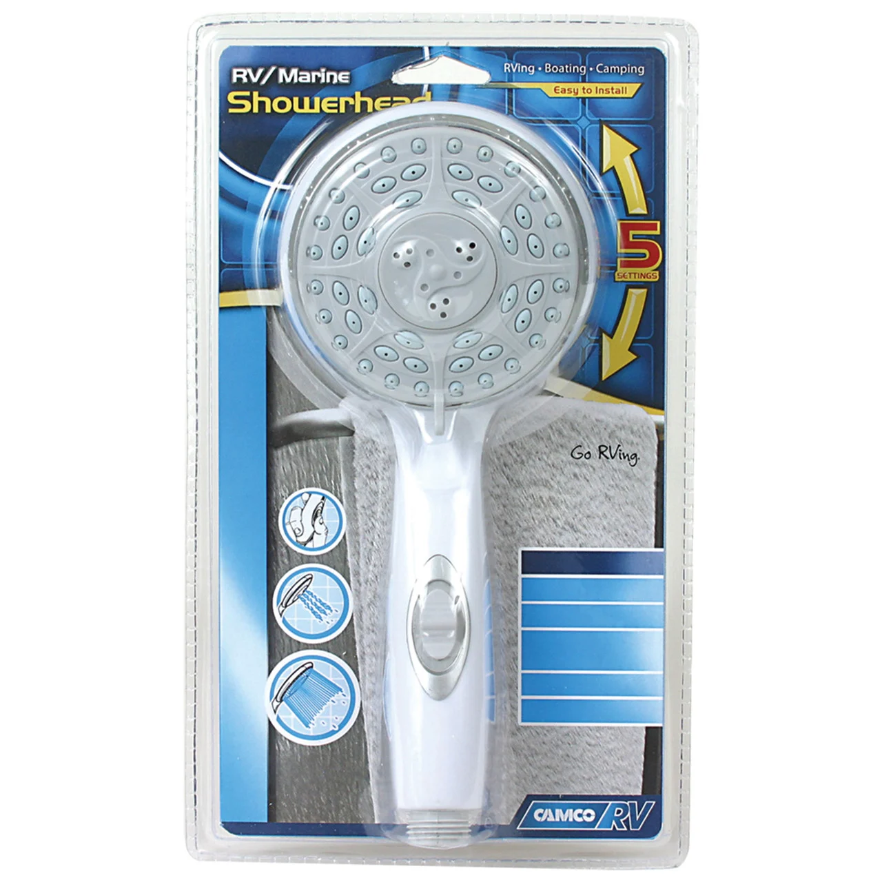 Camco 43711 RV/Marine Shower Head - White - 43711