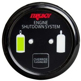 Fireboy-Xintex Deluxe Helm Display W/Gauge Body, Led & Color Graphics F/Engine Shutdown System - Black Bezel Display