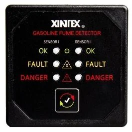 Fireboy-Xintex Gasoline Fume Detector W/Dual Channel - 12/24v
