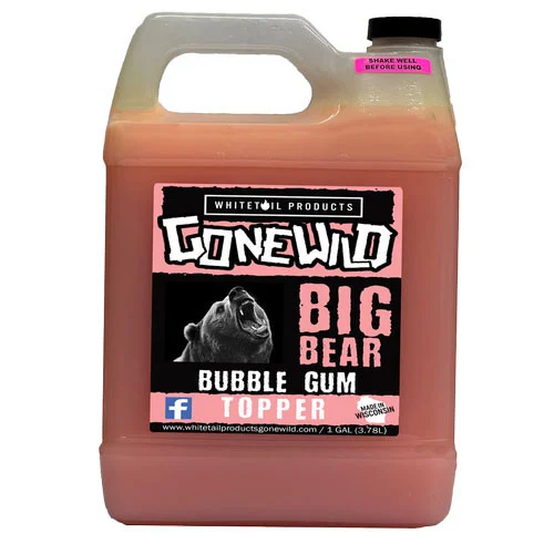 Whitetail Products Gone Wild 5642 Big Bear Attractant Bubble Gum Bear Topper Liquid - 1 Gallon - 5642