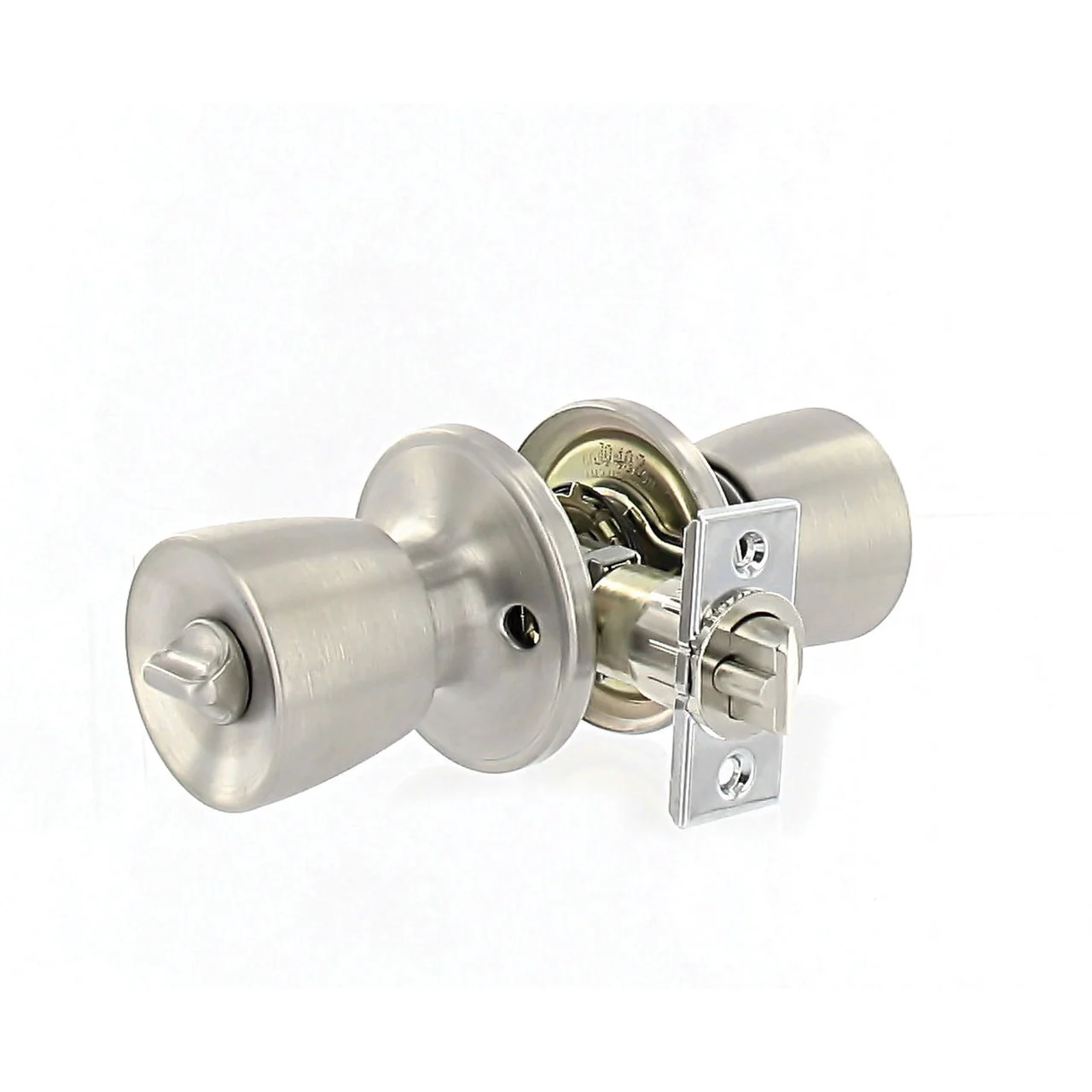 Valterra L32CS010 Stainless Steel Mobile Home Entrance Lock - Knob x Knob - L32CS010