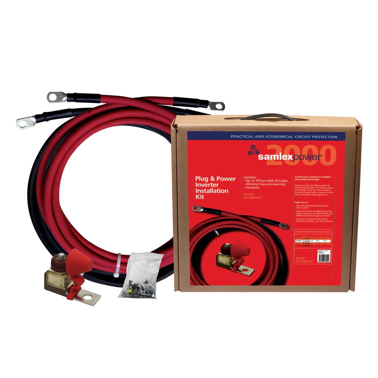 Samlex DC-2000-KIT Inverter Installation Kit - 200 Amp - DC-2000-KIT