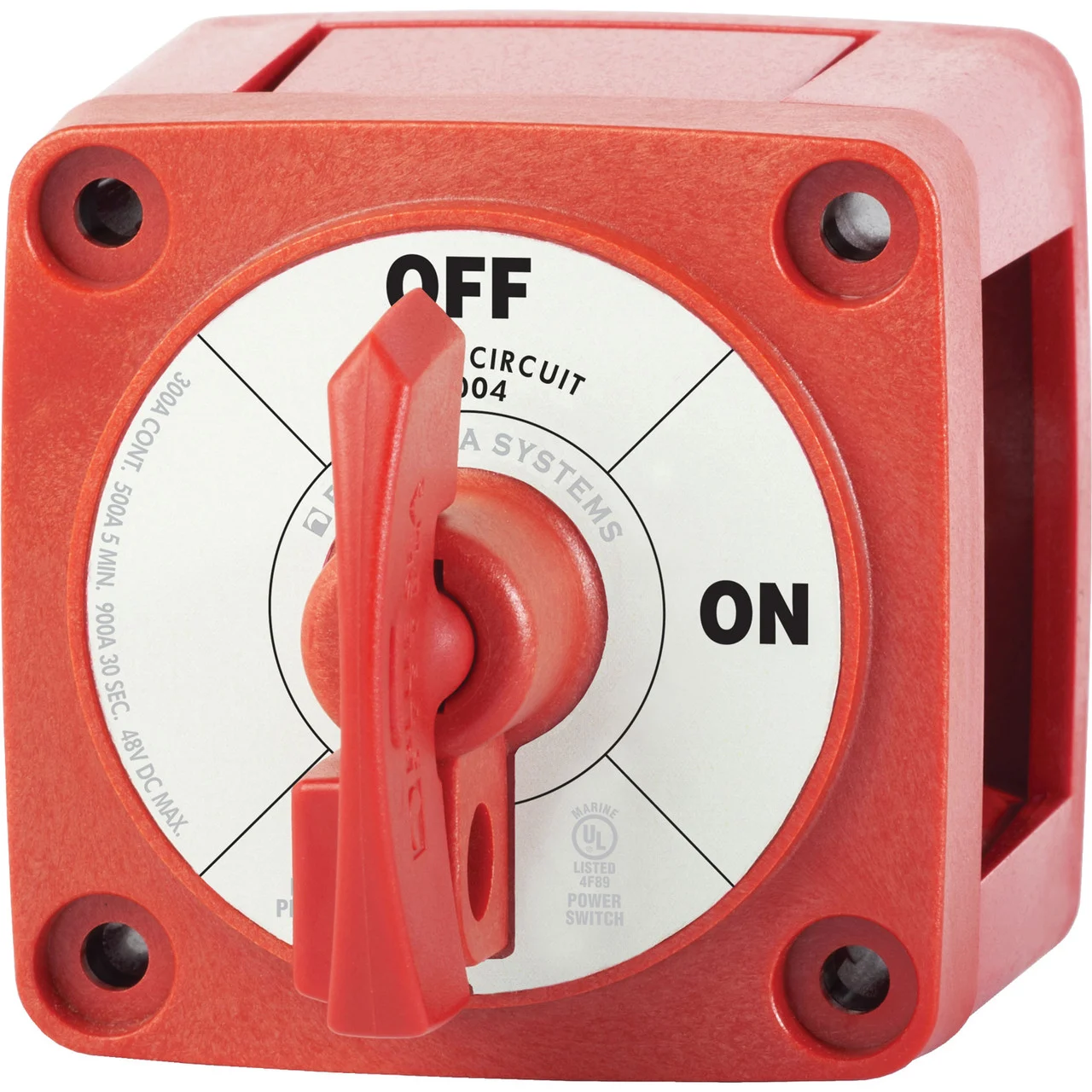 Blue Sea Systems 6004-BSS Battery Switch M On/Off Locking - 6004-BSS
