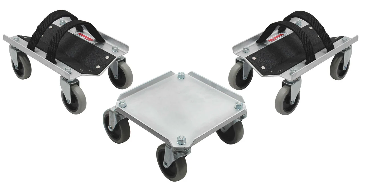 Extreme Max 5800.0225 V-Slides Snowmobile Dolly System - Aluminum, Silver - 5800.0225