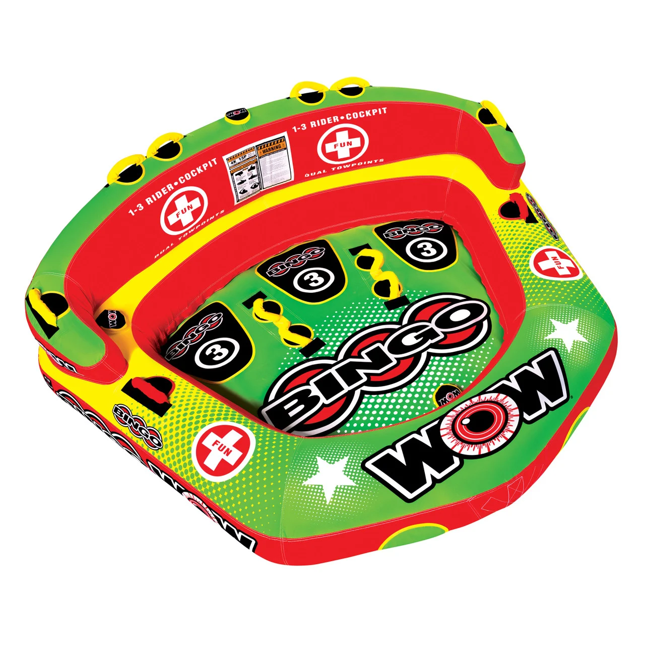 Wow Watersports 14-1070 Bingo Series Towables - 3 Rider - 14-1070