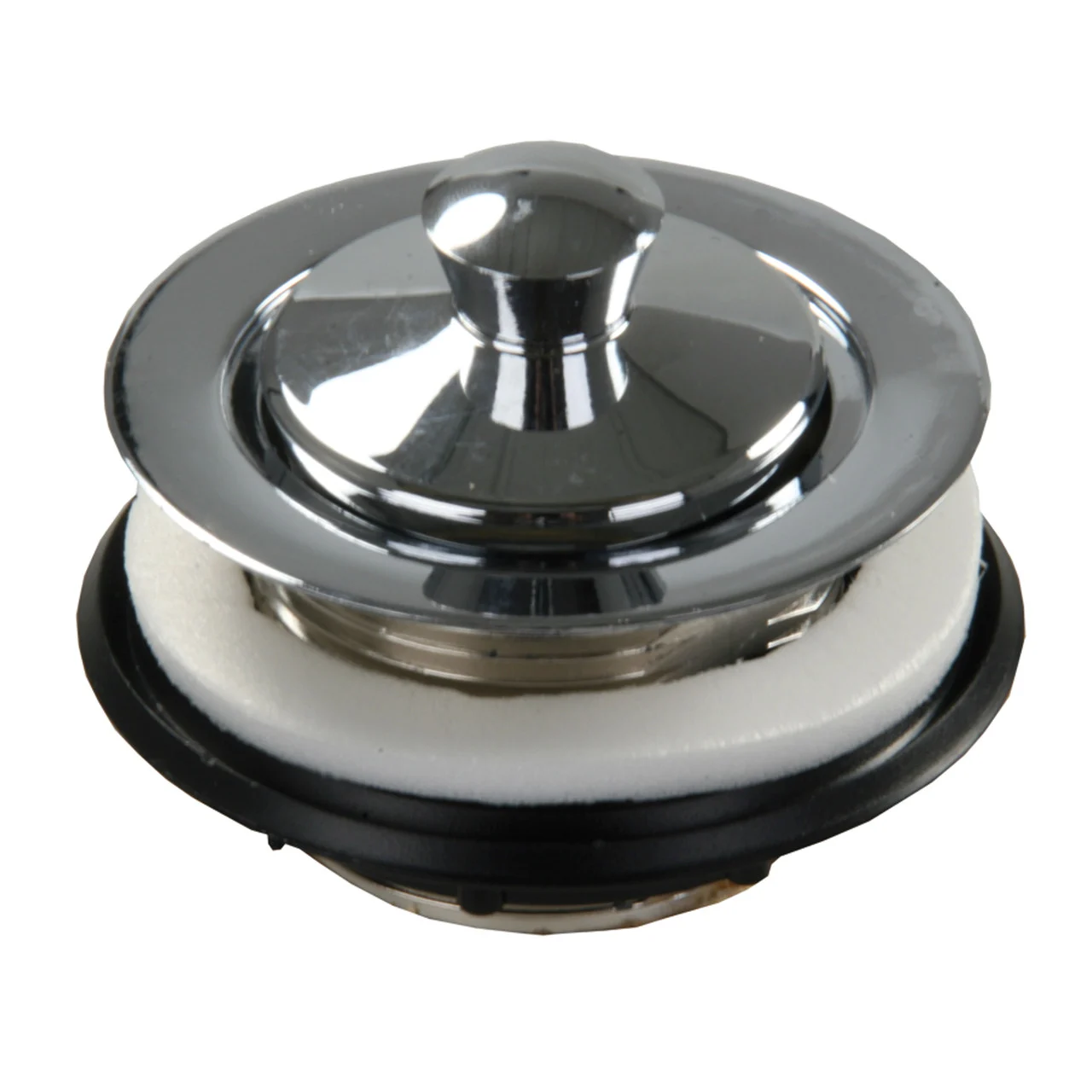 JR Products 95135 Strainer with Pop-Up Stopper - Chrome - 95135