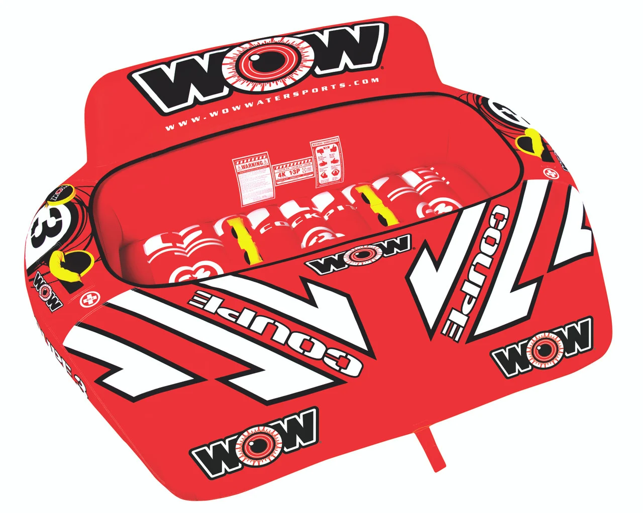 Wow 21-1080 Coupe Cockpit 3-rider Towable - 21-1080