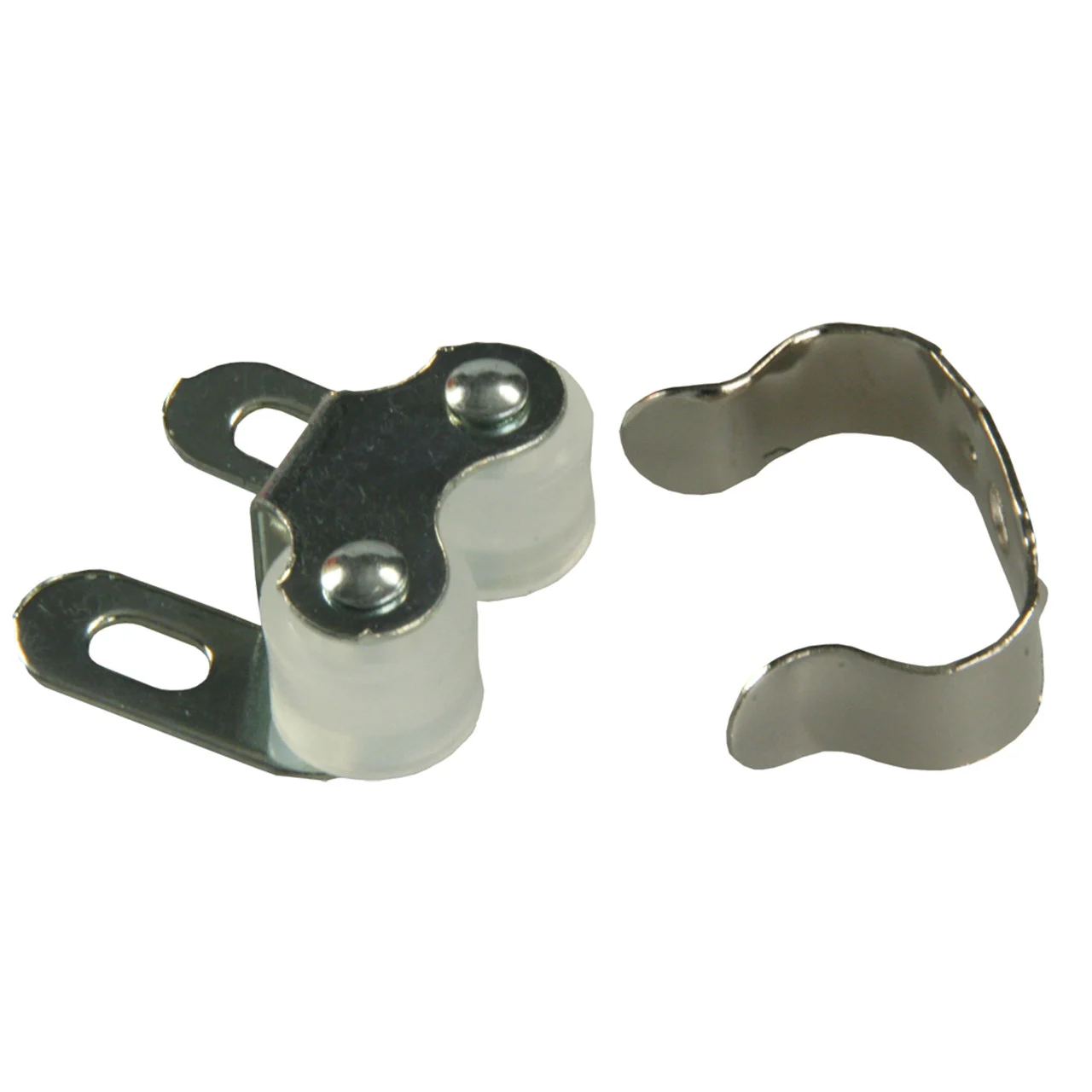 JR Products 70225 Double Roller Cabinet Catch with Clip - 70225