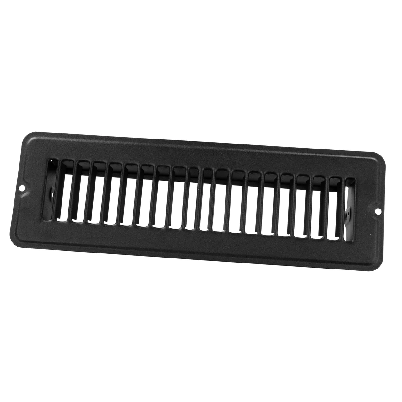 JR Products 02-29155 Dampered Floor Register - Black, 4" x 8" - 02-29155