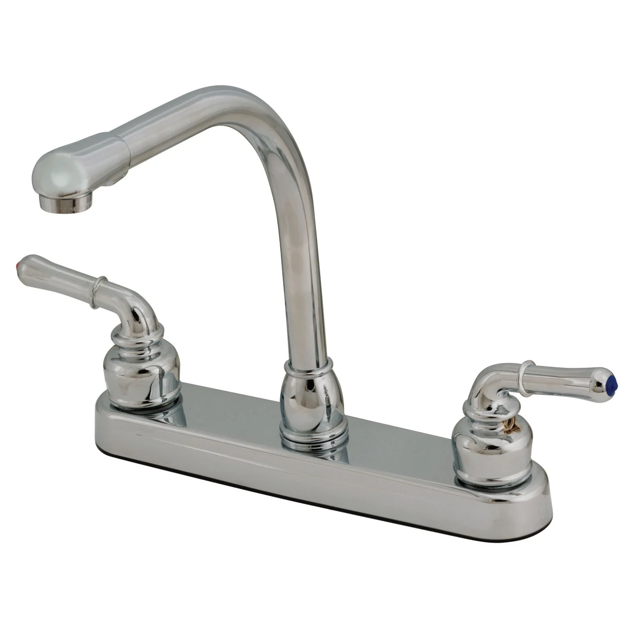 Empire Brass U-YCH800RS RV Kitchen Faucet with Hi-Rise Spout and Teapot Handles - 8", Chrome - U-YCH800RS