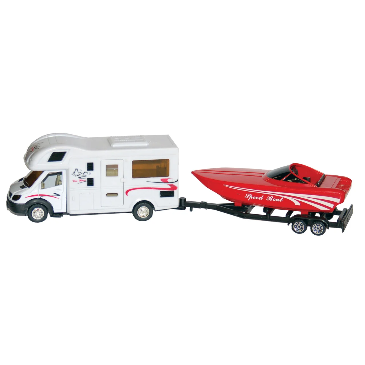 Prime Products 27-0027 Class C Motor Home and Speed Boat Toy - 27-0027
