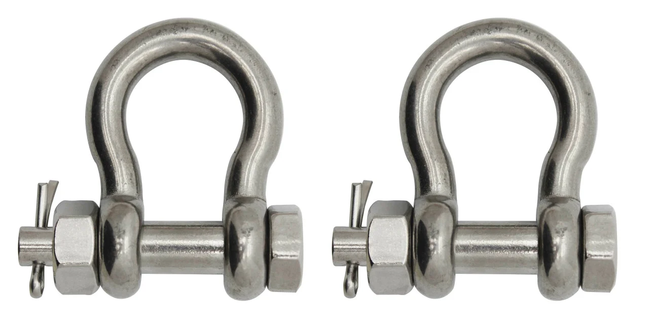 Extreme Max 3006.8384.2 BoatTector Stainless Steel Bolt-Type Anchor Shackle - 3/4", 2-Pack - 3006.8384.2