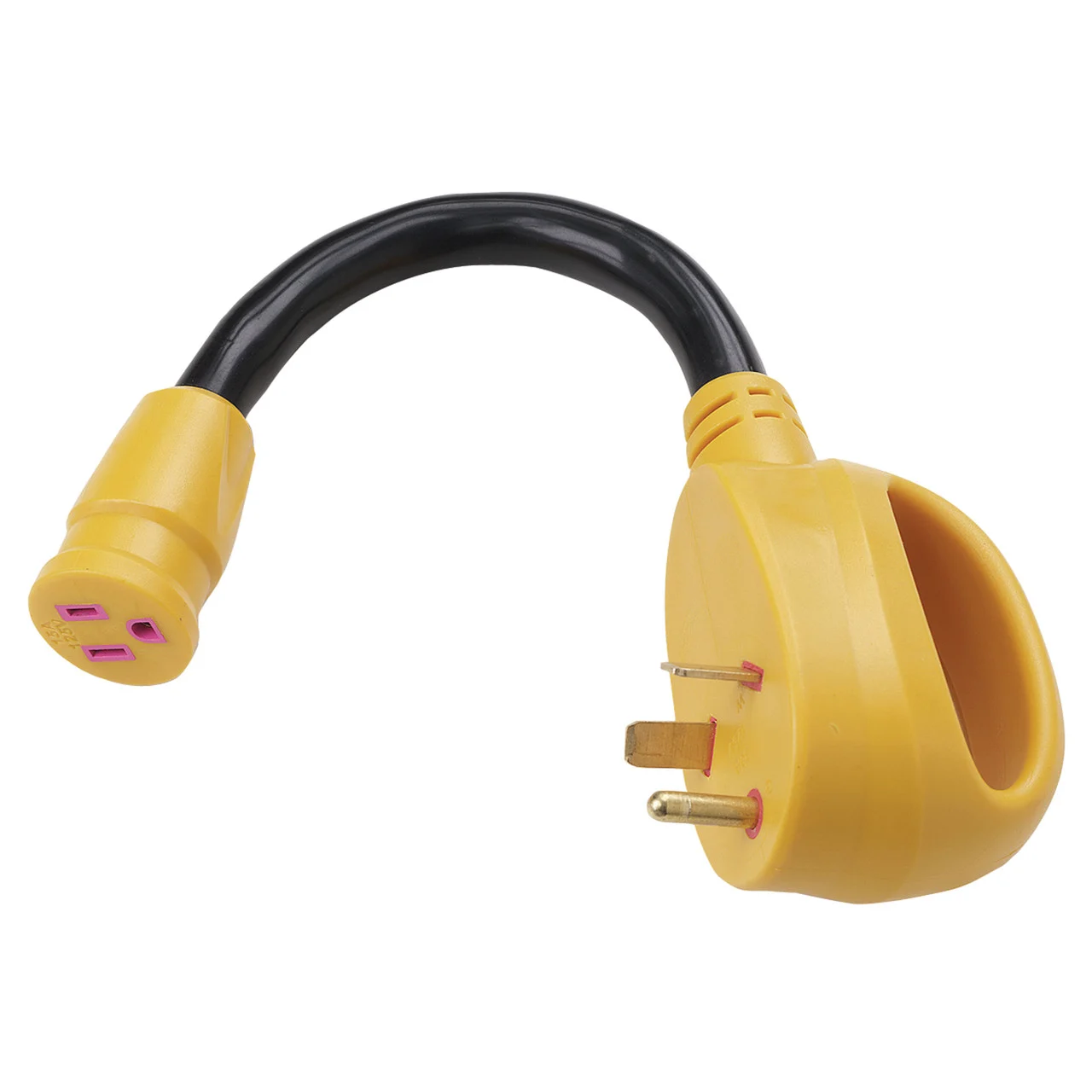 ParkPower 3015ARV Straight Blade Adapter - 30A Male to 15A Female - 3015ARV